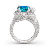 "Goddess of the Sea" Sterling Silver Mermaid Ring