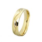 Jeulia Gold Tone Titanium Steel Men's Band