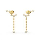 Jeulia Constellation Star Sterling Silver Ear Jackets