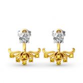 Jeulia Vintage Flower Sterling Silver Ear Jackets