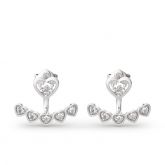 Jeulia Heart Sterling Silver Ear Jackets