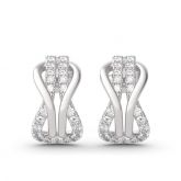 Jeulia Infinity Love Sterling Silver Earrings