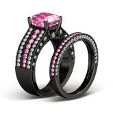 Jeulia Vintage Asscher Cut Sterling Silver Ring