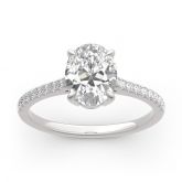 Jeulia Moissanite Oval Cut Gold Ring