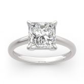 Jeulia Moissanite Princess Cut Solitaire Gold Ring