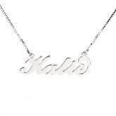 Jeulia Three Tone Name Necklace