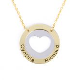 Engraved Heart Sterling Silver Necklace