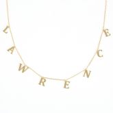 Jeulia Name Choker Sterling Silver Necklace