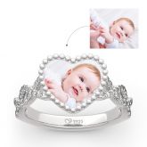 "Endless Love" Sterling Silver Personalized Photo Ring