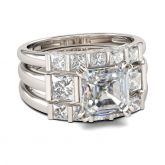Jeulia Modern Sterling Silver 3PC Ring Set