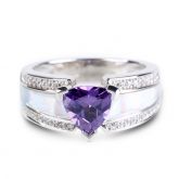 Jeulia Trillion Cut Sterling Silver Ring