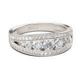 Jeulia Split Shank Sterling Silver Ring