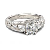 Jeulia Vintage Milgrain Oval Cut Sterling Silver Ring