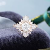 Vintage Round Cut Sterling Silver Ring