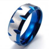 Jeulia Knight Style Titanium Steel Men's Band