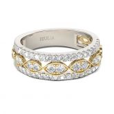 Jeulia Infinity Round Cut Sterling Silver Women's Band