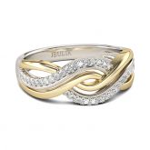 Interwoven Two Tone Sterling Silver Women's Band