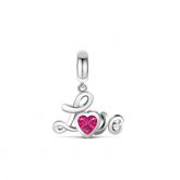 Love In Heart Pendant Sterling Silver