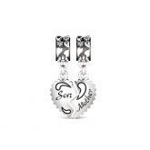 Mother and Son Charm Sterling Silver
