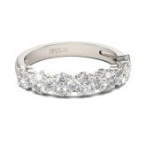 Dainty Round Cut Sterling Silver Women's Band