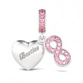 Infinity Besties Charm Sterling Silver