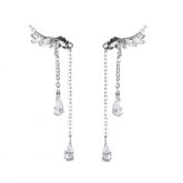 Jeulia Wing Design Sterling Silver Earring Drops