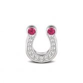 I Love U Charm Sterling Silver