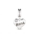 Heart Shape Love Nana Sterling Silver