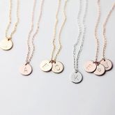 Initial Necklace Sterling Silver
