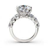 Round Cut Sterling Silver Ring
