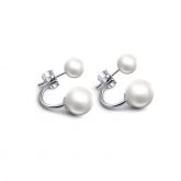 Simple Created Pearl Ear Jackets