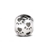 Paw Print Charm Sterling Silver