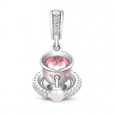 Exquisite Tea Cup Pendant Sterling Silver