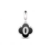 Number Zero Pendant Sterling Silver