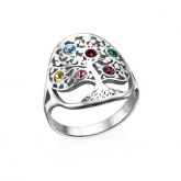 Family Tree Birthstone Ring