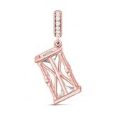 Hourglass Sterling Silver Pandent Charm
