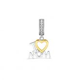 I Love Mom Pendant Sterling Silver