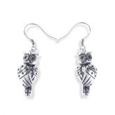 Owlet With Stars Earrings
