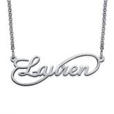 One Name Infinity Necklace Sterling Silver