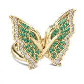 Butterfly Sterling Silver Cocktail Ring