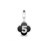 Number Five Pendant Sterling Silver