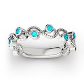Milgrain Intertwined Sterling Silver Ring
