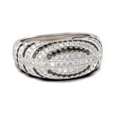 Conch Round Cut Sterling Silver Women's Band