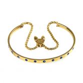 Fashion Yellow Gold Tone Bangle