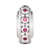 Rose Stone Stopper Sterling Silver