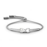 Two Heart Knot Bracelet