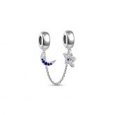 Starry Night Safety Chain Sterling Silver