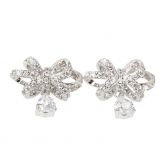 Flower Pear Cut Earring Drops