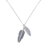 Feather Sterling Silver Men's Necklace