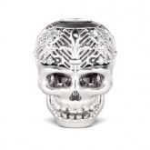Hollow Skull Charm Sterling Silver